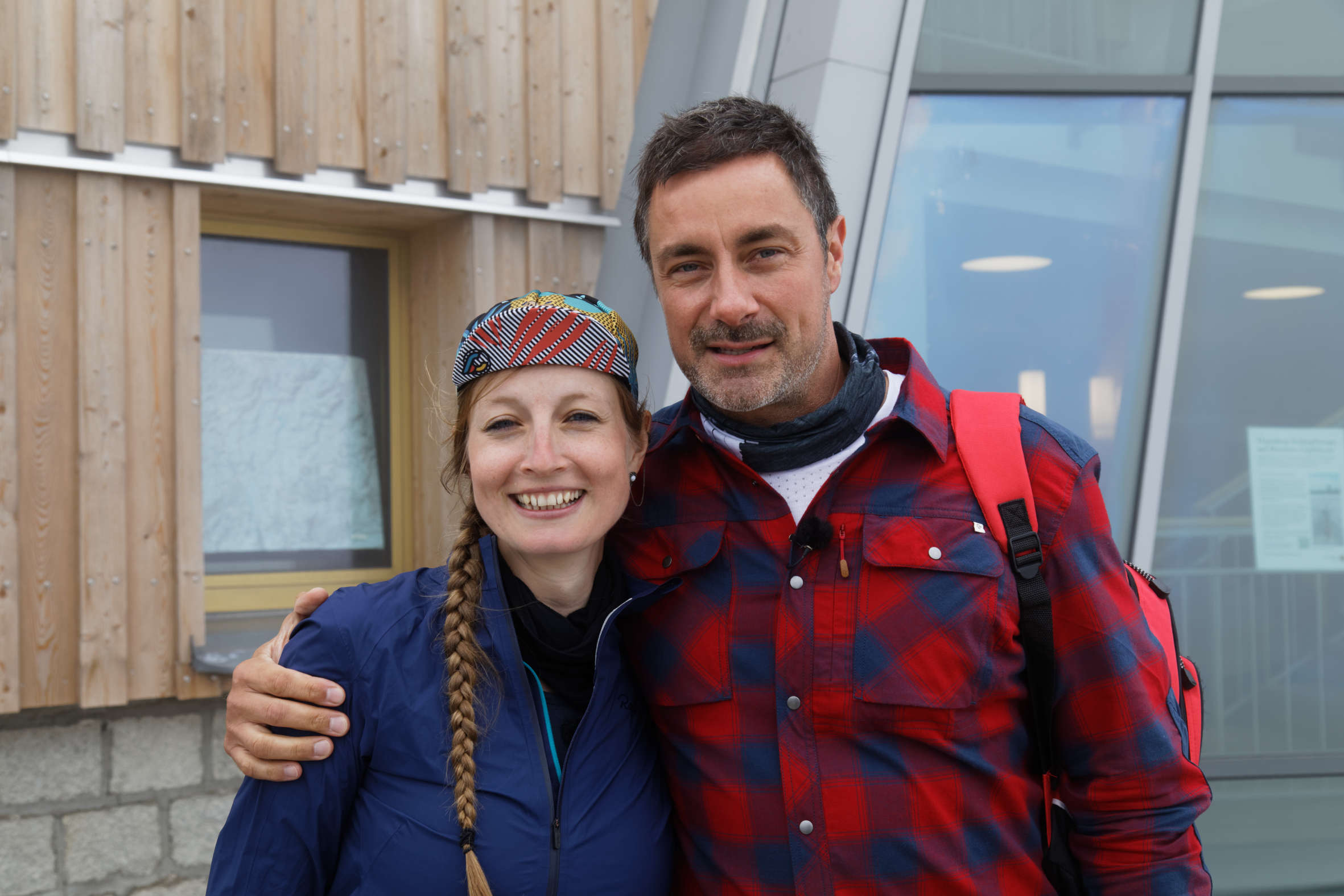 Moderator Marco Schreyl und Fahrradbloggerin Juliane Schumacher treffen sich mit dem Harzfotografen Hansjörg Hörseljau