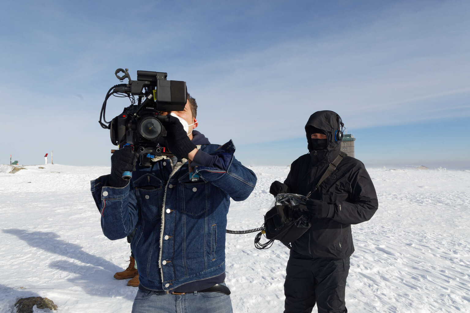 Fernsehteam des ZDF.